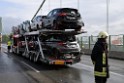 Schwerer LKW VU PKlemm A 4 Rich Olpe auf der Rodenkirchener Bruecke P039